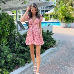 Red Dress Boutique Floral Pink Dress